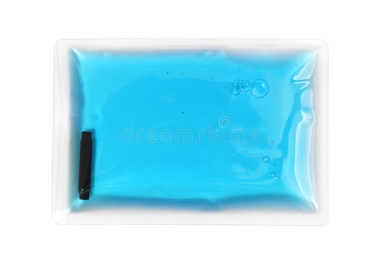 Reusable Chemical Heating Pad. Medical Heating Pad on White Background