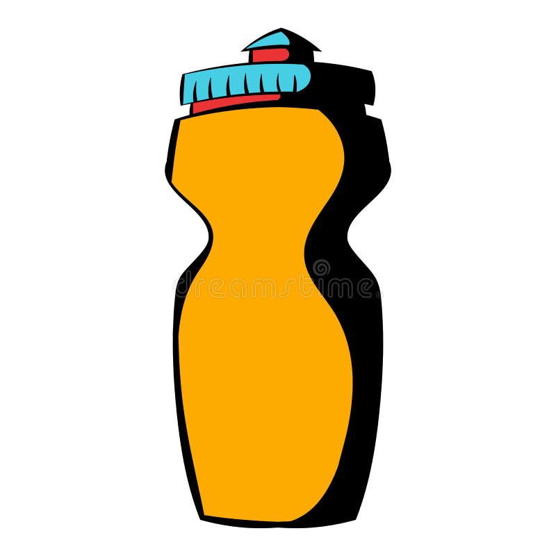 Reusable Water Bottle Icon, Icon Cartoon Stock Vector Illustration of