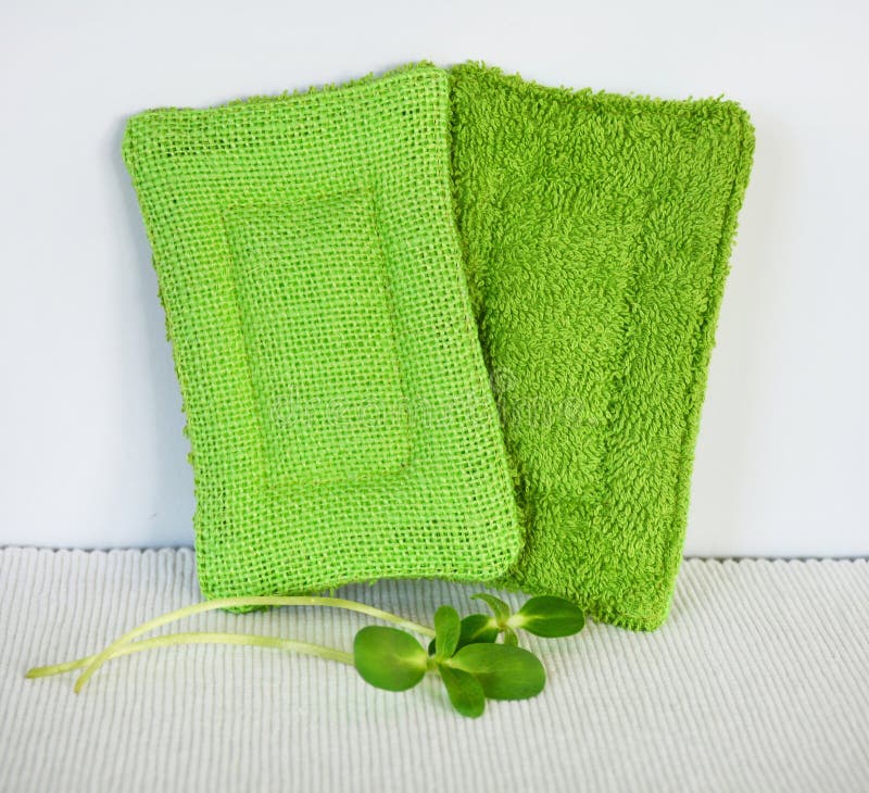 Reusable Zero Waste Washable Biodegradable Kitchen Dish Sponges, Close