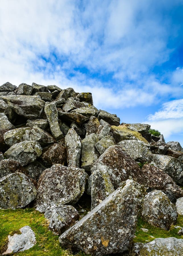 Reuzekeien in Dartmoor, Engeland stock foto's Reuzekeien in Dartmoor, Engeland stock foto's