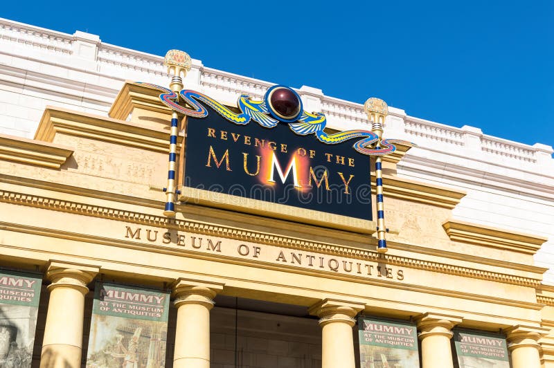 The Entrance To The Revenge Of The Mummy Editorial Stock 
