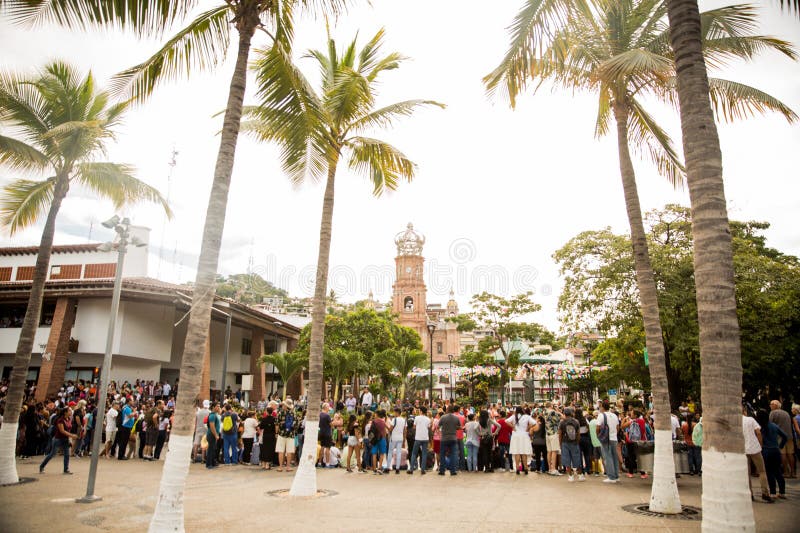 Revolution Day Parade through Centro in Puerto Vallarta, Jalisco, Mexico. Revolution Day Parade through Centro in Puerto Vallarta, Jalisco, Mexico.