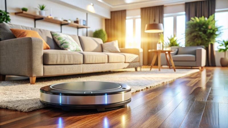 Revolutionizing Home Cleaning Explore the CuttingEdge Features of This Autonomous Robot Vacuum royalty free illustration