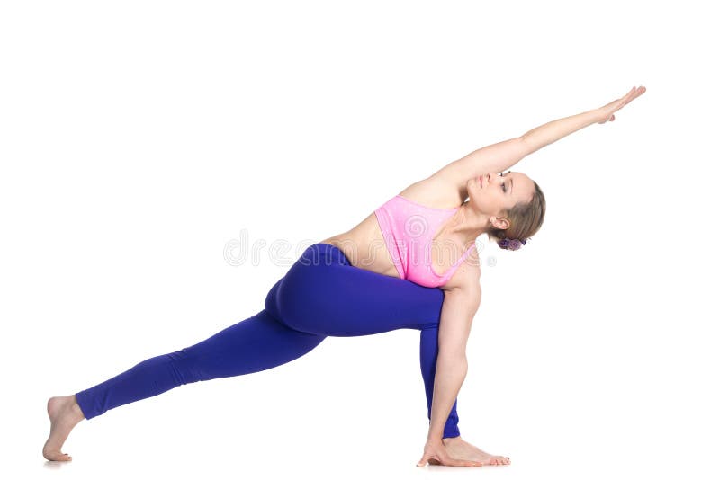 Revolved Side Angle yoga Pose stock photos Revolved Side Angle yoga Pose stock photos