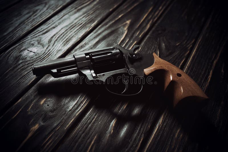 Revolver Cylinder With One Flobert Ammo 4mm On Dark Wooden Background Russian  Roulette Concept Stock Photo - Download Image Now - iStock