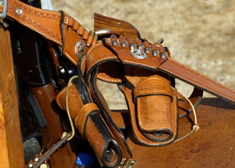 Revolvers in holsters