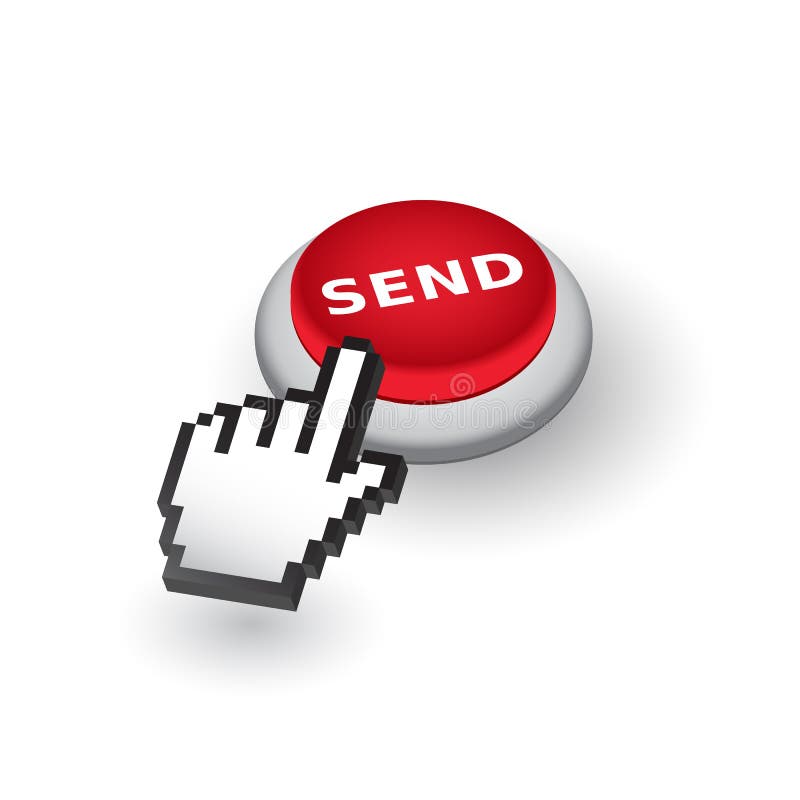 Rewolucjonistka & x27; Send& x27; pchnięcie guzika znaka emblemata wektor ilustracja wektor Rewolucjonistka & x27; Send& x27; pchnięcie guzika znaka emblemata wektor ilustracja wektor