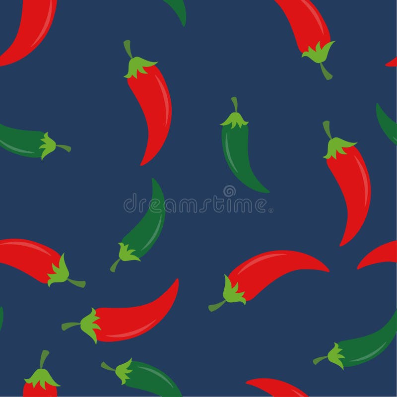Rewolucjonistki i zieleni chili pieprze deseniują bezszwowego kolor ilustracja wektor Rewolucjonistki i zieleni chili pieprze deseniują bezszwowego kolor ilustracja wektor