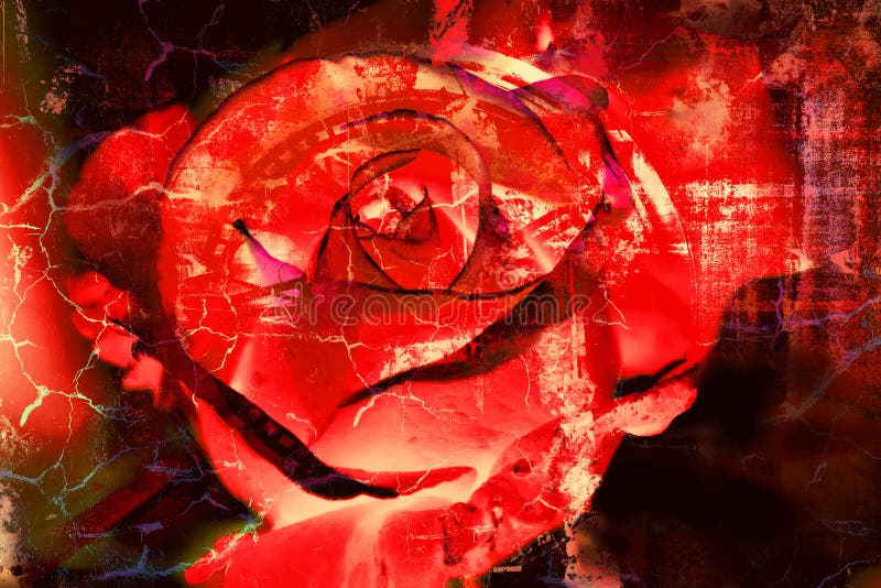 Rewolucjonistki róża - Grunge abstrakt textured tło ilustracja wektor Rewolucjonistki róża - Grunge abstrakt textured tło ilustracja wektor