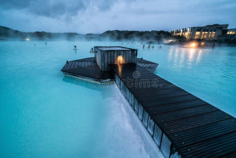 Geothermal Spa Blue Lagoon in Reykjavik, Iceland.