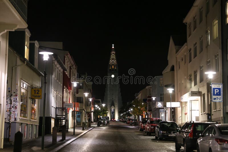 Reykjavik City in Iceland editorial image. Image of street - 106001890