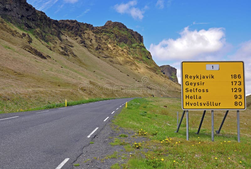 Reykjavik road sign