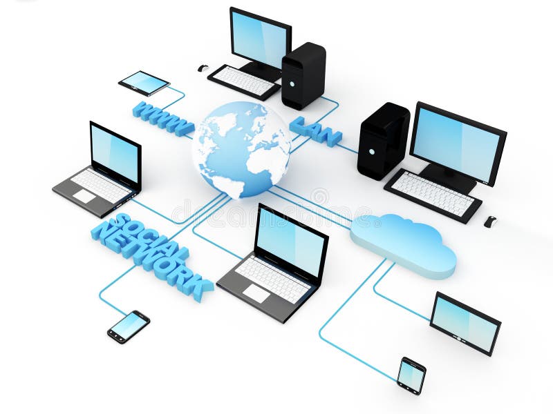 Rețea globală stock illustration