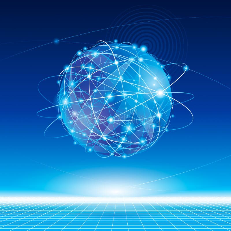 Rețea globală royalty free illustration