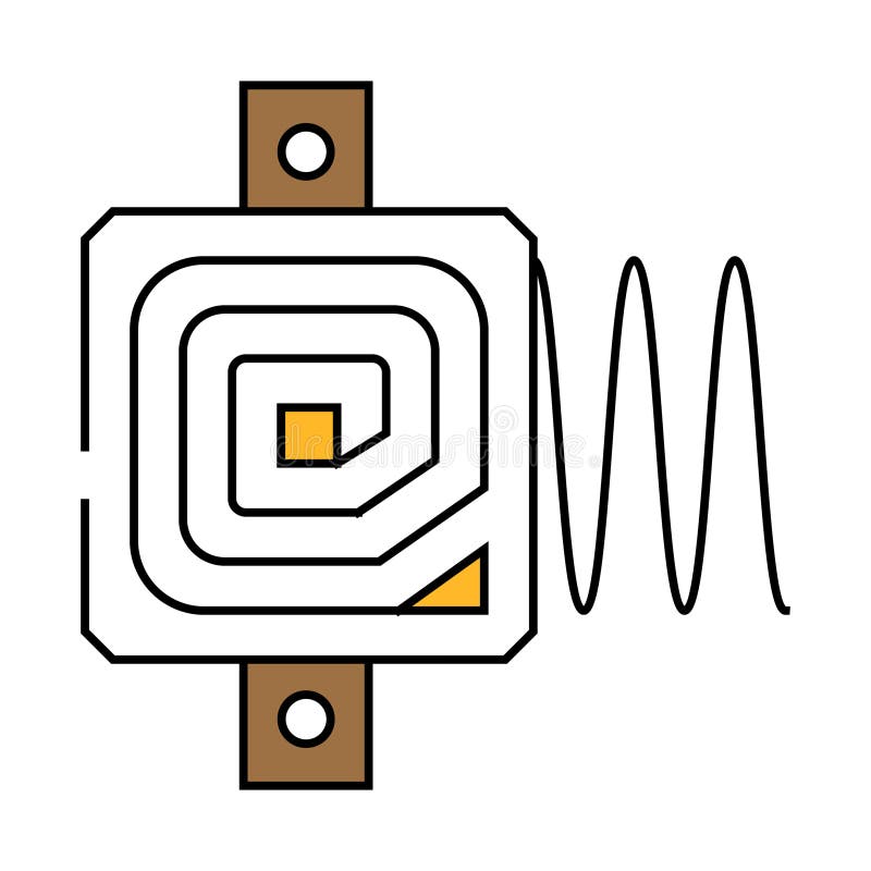 Rf technology electronics line icon vector. rf technology electronics sign. isolated symbol illustration. Rf switch vectors