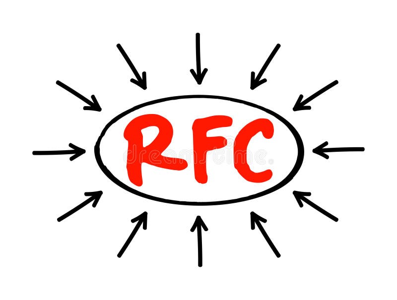 RFC Request for Comments - publication in a series, from the principal technical development and standards-setting bodies for the royalty free illustration