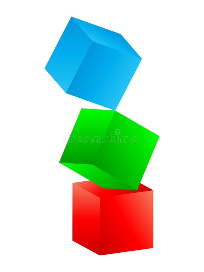 RGB colors stock illustration