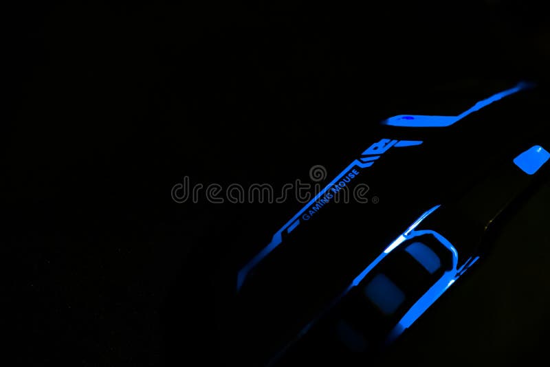 RGB Dark Blue Color Gaming Mouse Dark, Black Wallpaper Background. Gaming  Background Wallpaper Editorial Photography - Image of amoled, background:  191472052