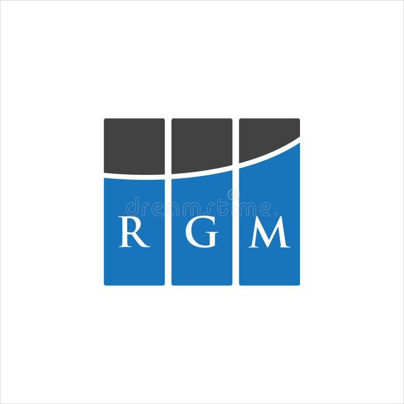 RGM Letter Logo Design on WHITE Background. RGM Creative Initials