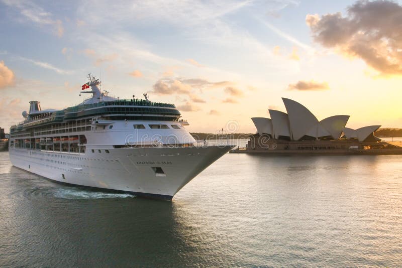 Rhapsody of the Seas cruise ship in Sydney.