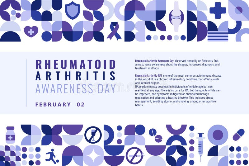 Rheumatoid Arthritis Awareness Day Poster Stock Illustration Illustration of medical, national