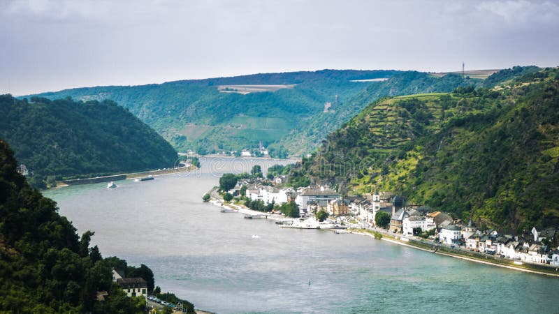 The Rhine past Lorelei