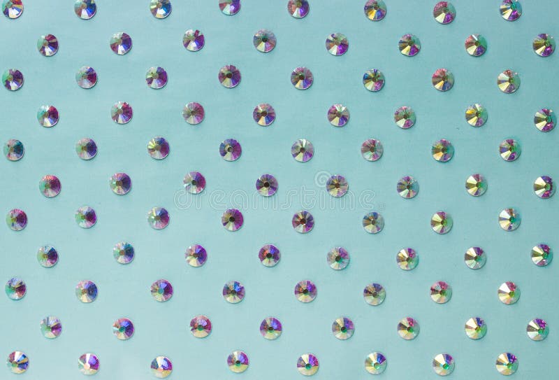 Rhinestones on a blue background top photo design for text fotos de stock royalty free
