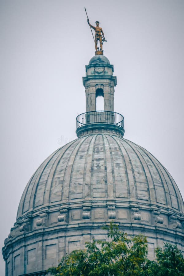 The Rhode Island State House on Capitol Hill in Providence