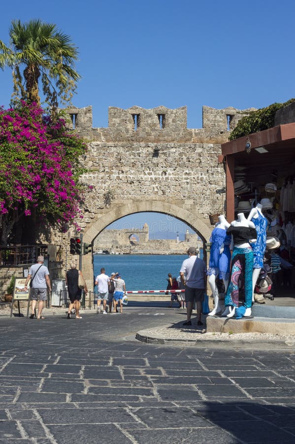 09 15 2021 Rhodes Greece Old Town of the City of Rhodes Editorial Photo