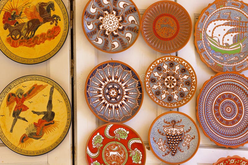 Rhodes souvenirs, Greece editorial photo. Image of handmade 69208621