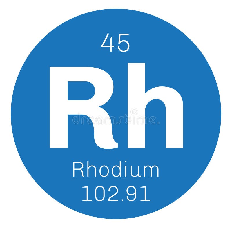 Rhodium Relatieve Vochtigheid De Chemische Hexagonale Vorm Van De