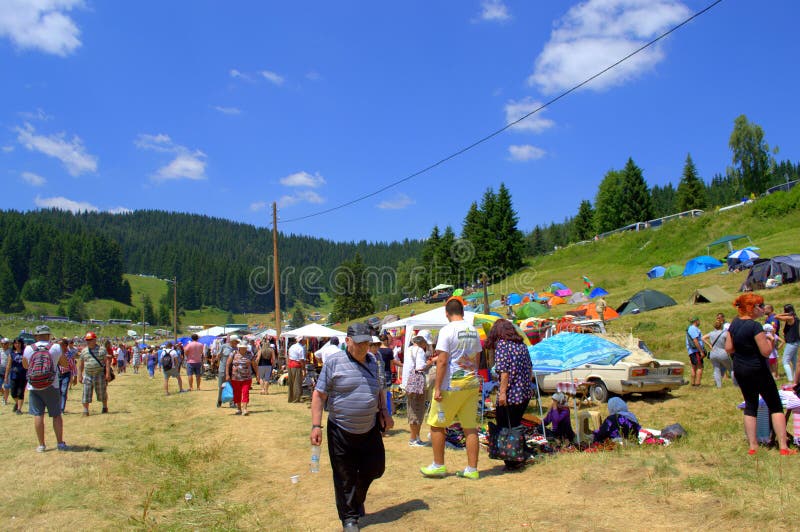 Rhodope Mountains fairground market