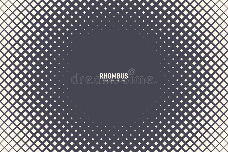 Rhombus Halftone Texture Vector Frame Geometric Technology Abstract Background vector illustration