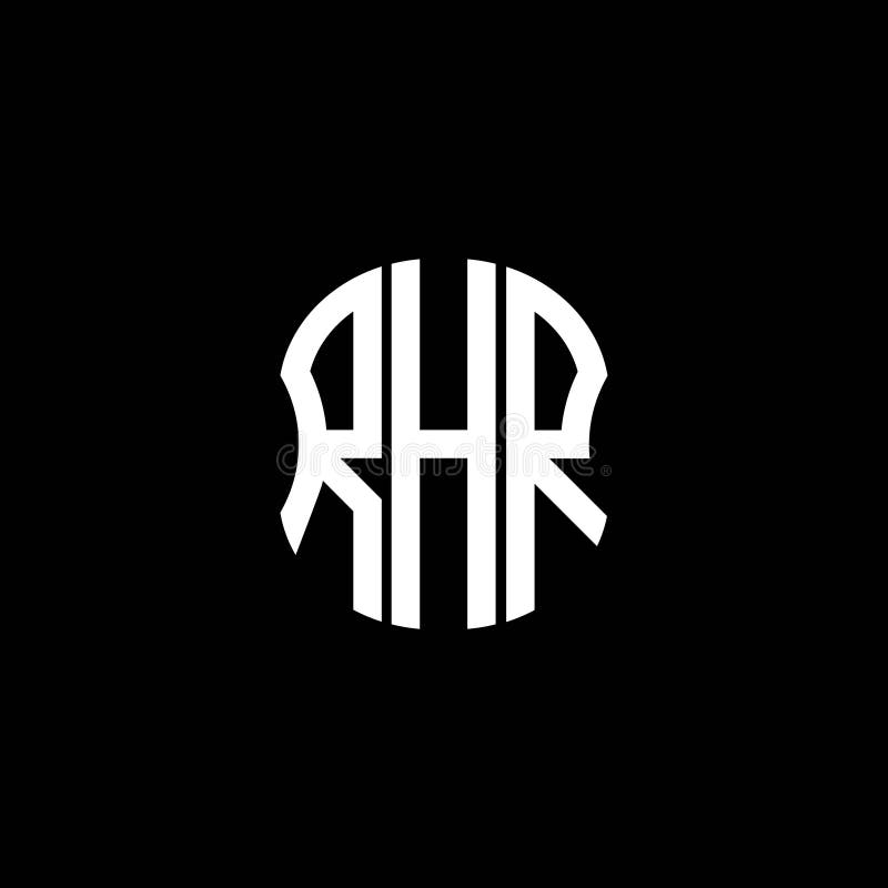 RHR Letter Logo Abstract Creative Design. Stock Vector - Illustration ...
