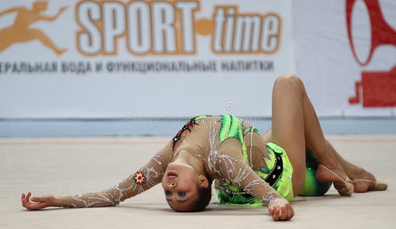 Rhythmic Gymnastics Grand Prix Cup stock image