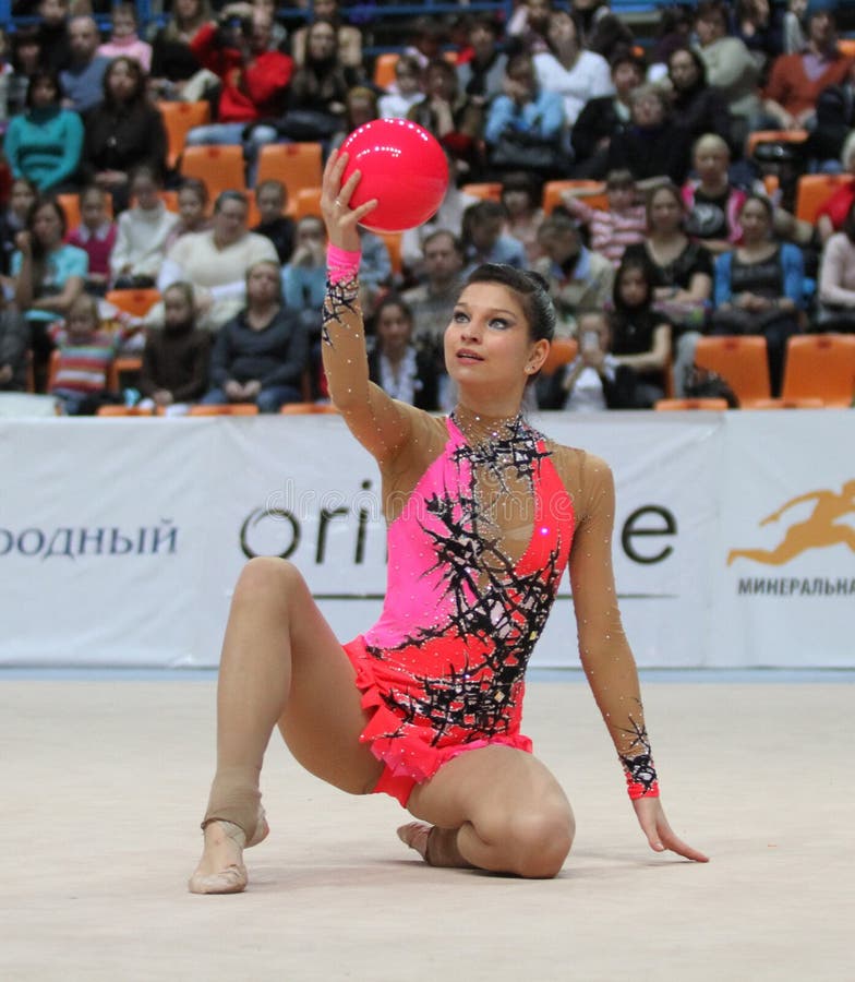 Rhythmic Gymnastics in Moscow royalty free stock image