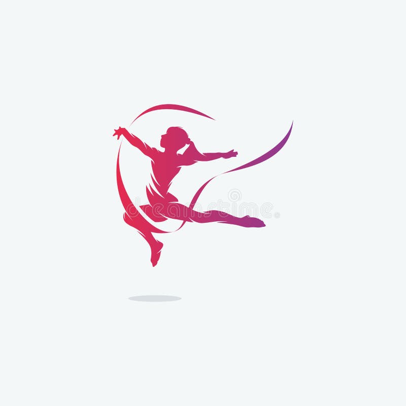 Artistic Rhythmic Gymnastic Center Logo Stock Vector - Illustration of ...