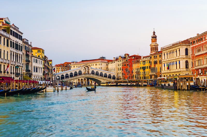 Rialto bridge in Venice, Italy