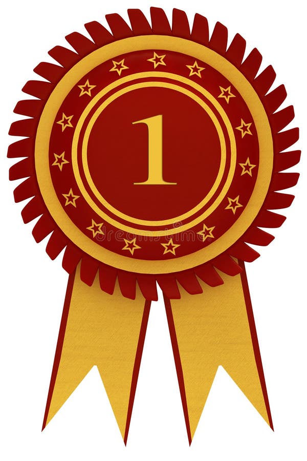 Ribbon Awards For First Place Royalty Free Stock Photo - Image: 21577835