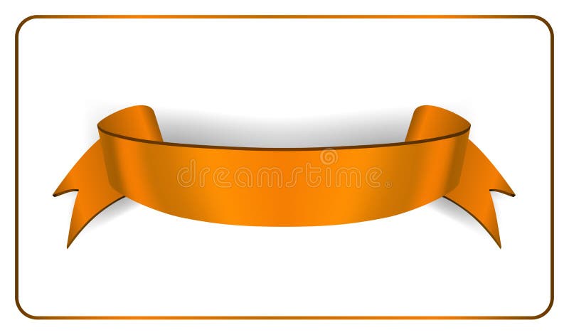 Orange Ribbon Banner. Elegance orange ribbon banner with shadow #Sponsored  , #Affiliate, #AD, #Ribbon, #Elegance, #banner, #…