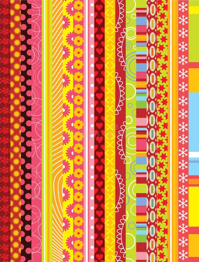 Ribbon collection royalty free illustration