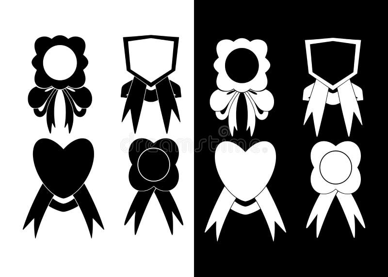 Ribbon Frame Tape Clipart Icon Stock Vector Illustration of ribbon