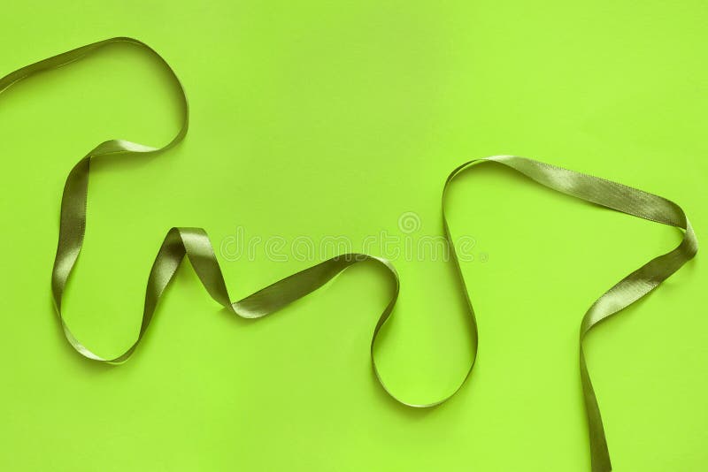 Ribbon on green background stock image. Image of background 256013239