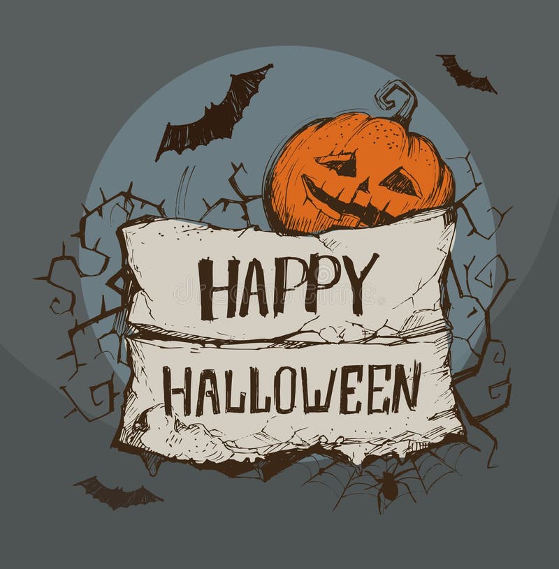 Ribbon for Halloween vector illustration