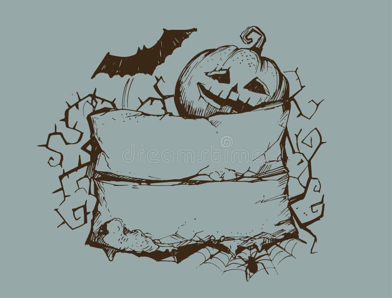 Ribbon for Halloween royalty free illustration