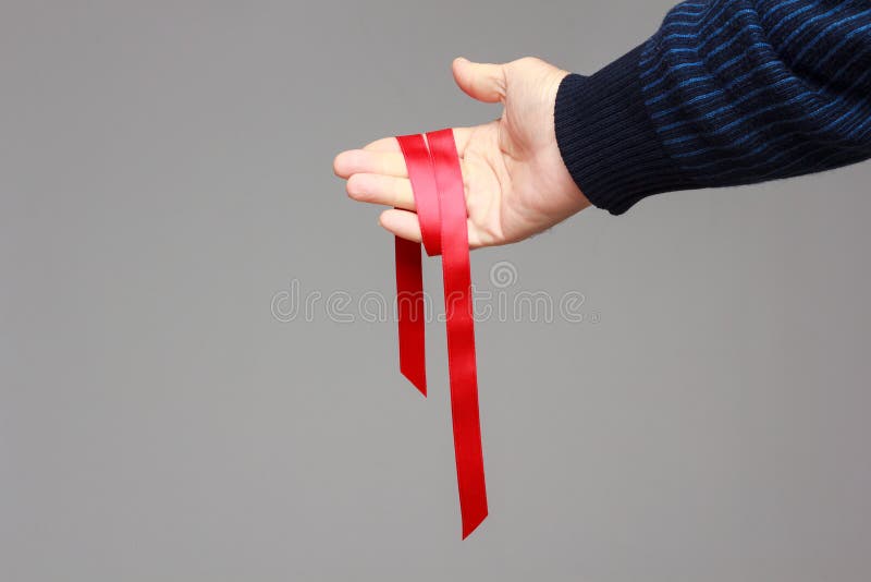 Red Ribbon for Gift Wrapping Stock Image - Image of decorative, giving:  168287893