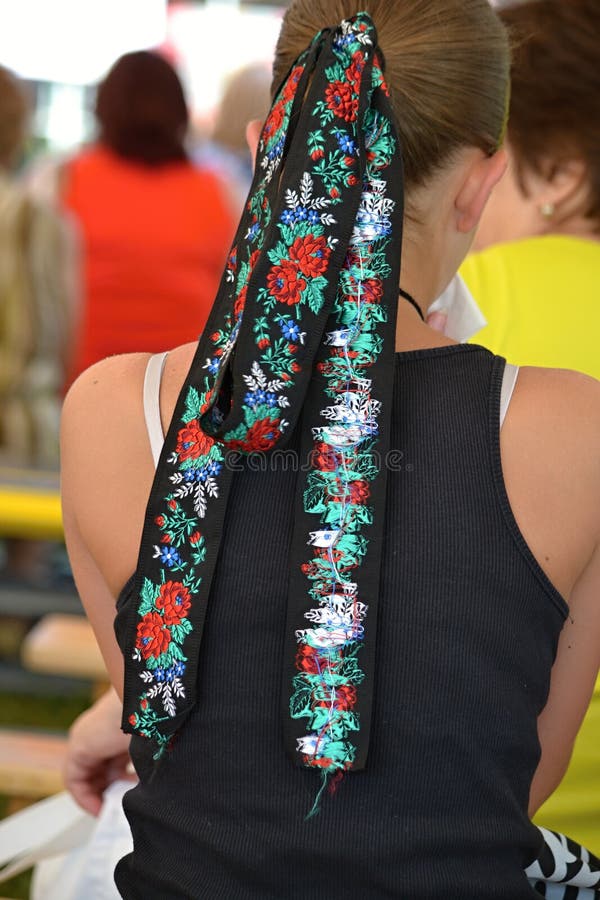 Ribbon in her hair editorial stock image. Image of miss 77983464