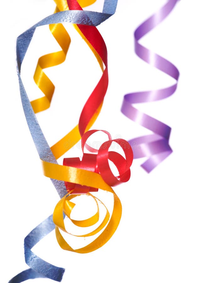 Ribbon Streamers stock photo. Image of party, pretty, white 5114114