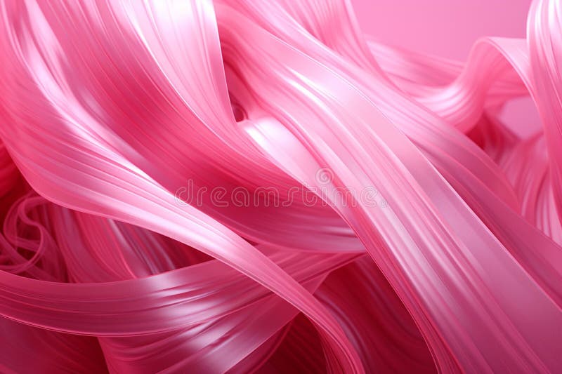 Ribbon Threads Threads Interweaving To Create a Stock Illustration