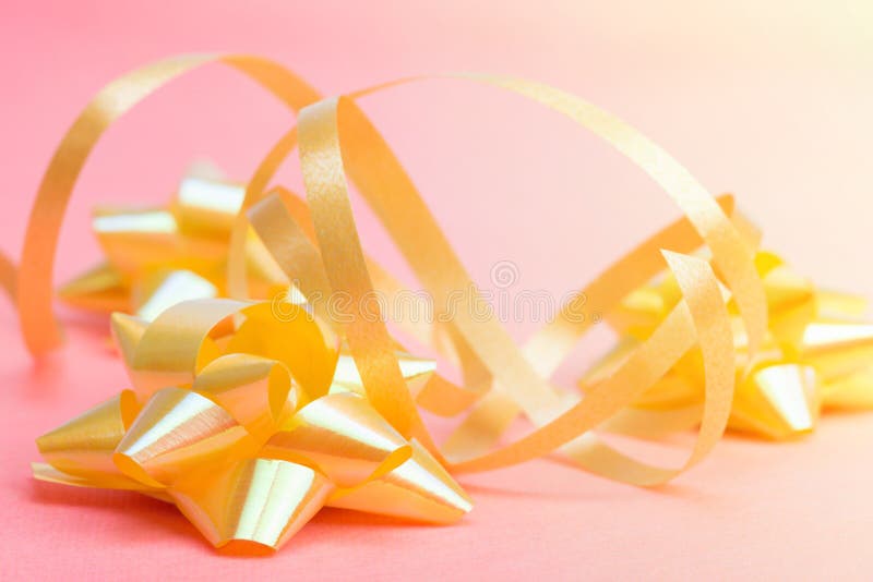 Ribbons and Bows for Gift Wrapping Stock Photo Image of close